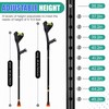Geiserailie 2 Pcs Forearm Crutches for Adults, Folding Forearm Crutches