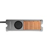AXAGON CLR-M2FAN system of refroidissement d'ordinateur Disque électronique Dissipateur thermique/Radiateur