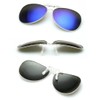 Dooppa Clip On Flip Up Polarized Sunglasses for Myopia Glasses
