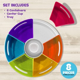 Hapinest Rotating Art Supply Organizer for Kids, Crayon Marker and Pencil Storage Solution for School Teachers and Classroom Crafts, Rotating Desk Organizer Caddy for Kids, Art Supply Caddy For Kids