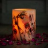Rosy Rings Apricot Rose Round Botanical Candle - Aromatherapy Candles,
