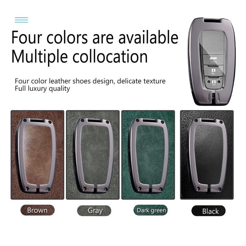 HIBEYO Key Fob Cover Compatible with Toyota RAV4 Series Camry