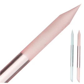 Baluue 2Pcs Glass Nail File Portable Manicure Tools for Nail Polishing and Grinding Durable Cylinder Design for Salon Home Use Elegant Colors