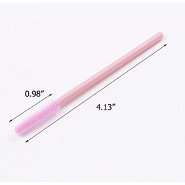 BIHRTC - Juego de brochas de maquillaje desechables de silicona para pestañas