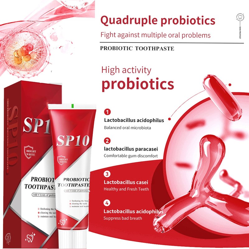 Sp10 Probiotic Toothpaste, 2pcs 100g Sp-10 Toothpaste, Sp 10 Ultra