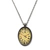 Victorian Vault Time Clock Steampunk Pendant Necklace on Chain (Design