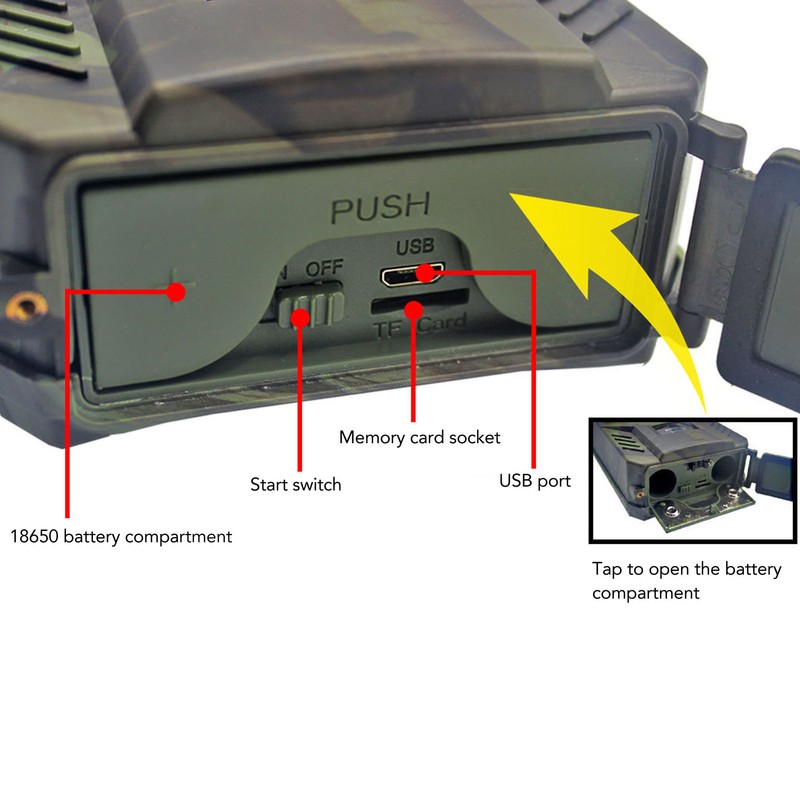 Hunting Camera Mini Outdoor Wildlife Trail Camera HD Infrared IP56