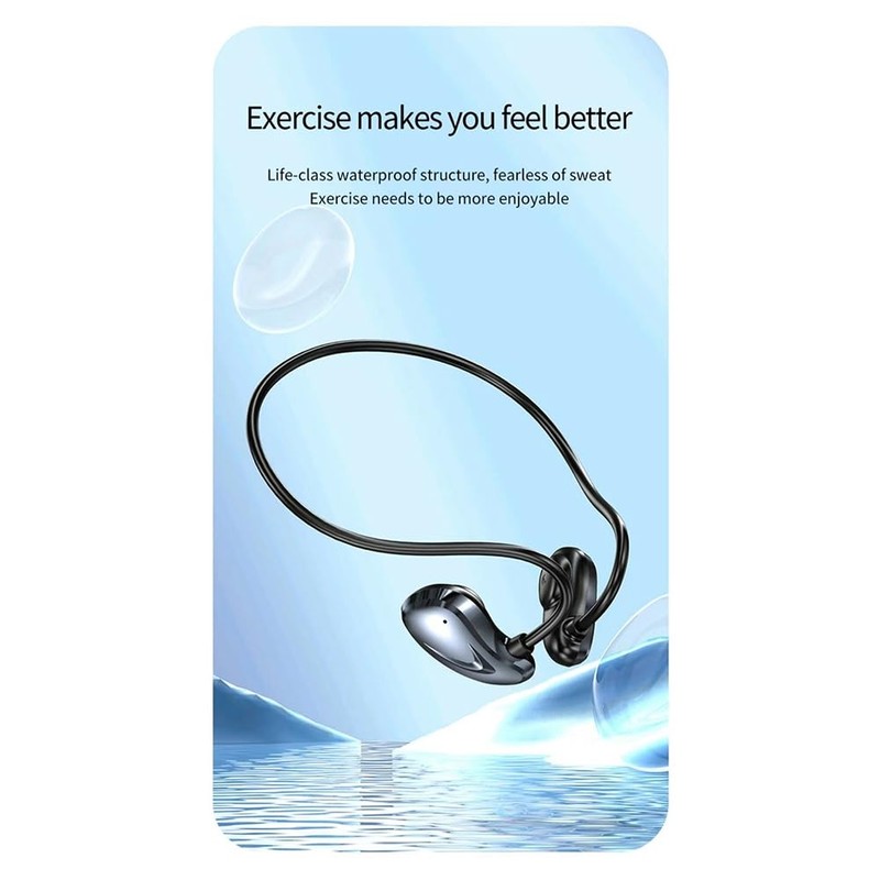Fahgaer Wireless Bluetooth 5.3 Headphone with Mic Air Conduction Sports