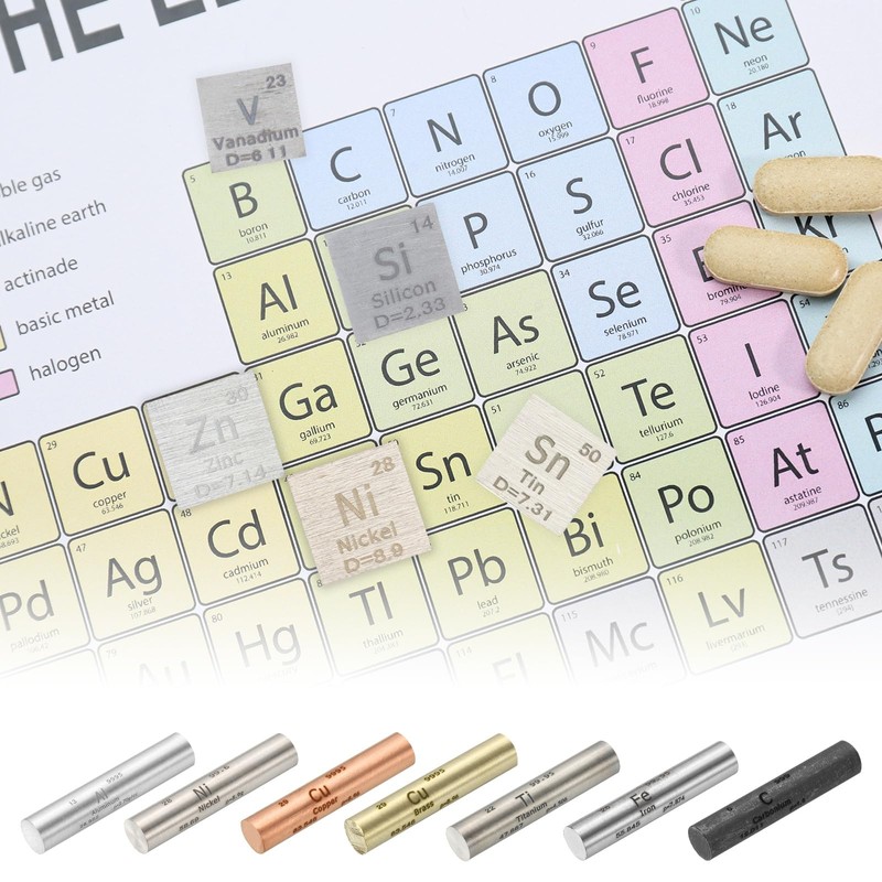 PATIKIL Nickel Stick 0.4" x 2" High Density Nickel Element