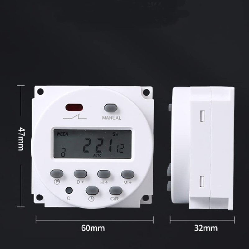 Tyenaza Electronic Timer, CN101A 220V Timer Digital Programmable Timer Microcomputer