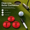 AETUXU Impact Ball Liner Golf,Golf Ball Marker with Marking Pen,3Pack