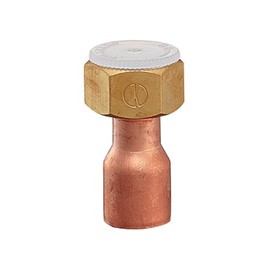 Kakudai 6180-13x15.88 Copper Tube Adapter with Nut