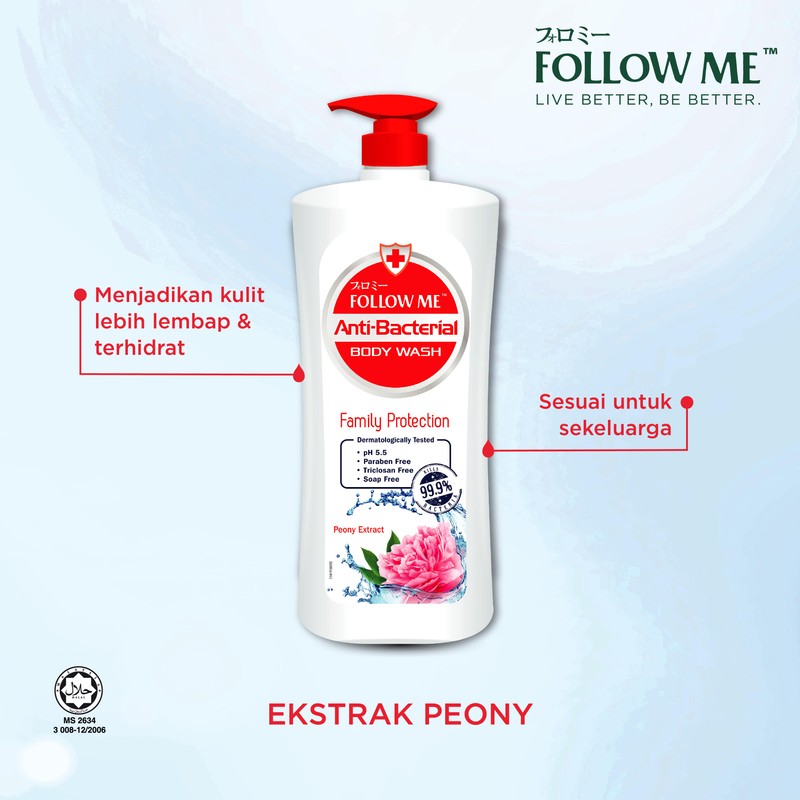 Follow Me Anti-Bacterial Body Wash 950ml (Family Protection)