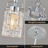FDPBY Chrome Pendant Lights Kitchen Island 3 Pack 3.93" Mini