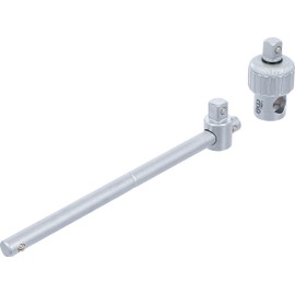 BGS 71047 | Socket Spanner Adapter with Ratchet Function | with Sliding Handle | Output 12.5 mm (1/2 Inch) | Reducer