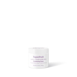 Three Ships Superfruit Lactic and Multifruit 8% AHA Exfoliating Mask – As Seen on Dragons’ Den – Natural Vegan Face Mask Scrub – Exfoliating Treatment Mask for Face – All Skin Types, 1.4 oz