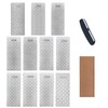 11 Pcs Diamond Sharpening Stone, with Angle Guide and Leather