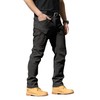 YAXHWIV Men's Flex Ripstop Tactical Pants Lightweight Hiking Casual Cargo