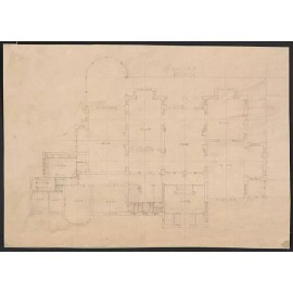 Special Label Ochre Court, Ogden and Mary "May" Wilson Goelet house, Newport, Rhode Island.  3