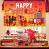 Fireman Birthday Background, 70.8 x 43.3 Inches Fireman Happy Birthday