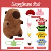 YANGUN Capybara Plush, Dress Up Capybara with 11 PCS Clothes&Accessorie,