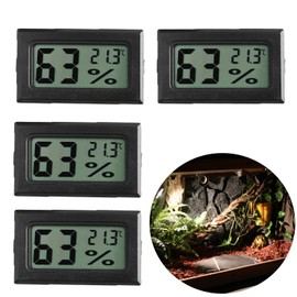 iHMeiju 4pcs Mini Digital Indoor Hygrometer Thermometers, Humidity Meters Gauge Mini Digital Thermometer Hygrometer with ℃ Display for Humidors, Refrigerator, Greenhouse, Garden, Cellar, Closet.