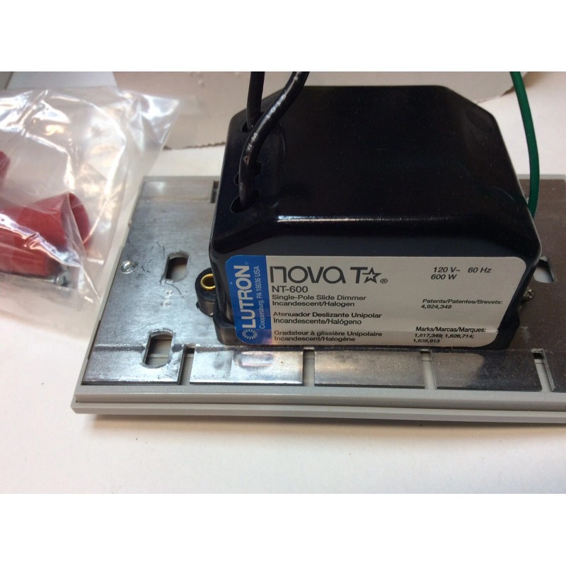 Lutron NT-600 GR Single Pole Slide Dimmer