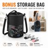 1PCS Peg Bag for Washing Line with Strap 64PCS Stainless