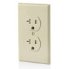 Leviton T5820-I, 20 Amp Tamper-Resistant Duplex Outlet, Ivory