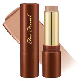 Too Faced Chocolate Soleil Melting Bronzing & Sculpting Stick | Multi-Use, Contour + Cream Bronzer Stick | Lightweight, Satin-Finish with Buildable Coverage, 0.28 Ounce, Milk Chocolate