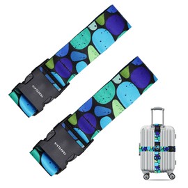 Travel Luggage Straps, Adjustable Luggage Straps for Suitcases, Cross Suitcase Belt with Quick Release Buckle for Luggage Suitcase Baggage