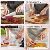 Pink Knife Set,14 Pieces Professional Kitchen Knife Set with Universal
