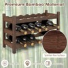 Giantex Bamboo Wine Rack, 3 Tier 18 Bottle Wine Storage
