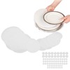 72 Pcs Felt Plate Dividers White Thick Soft Washable Reusable