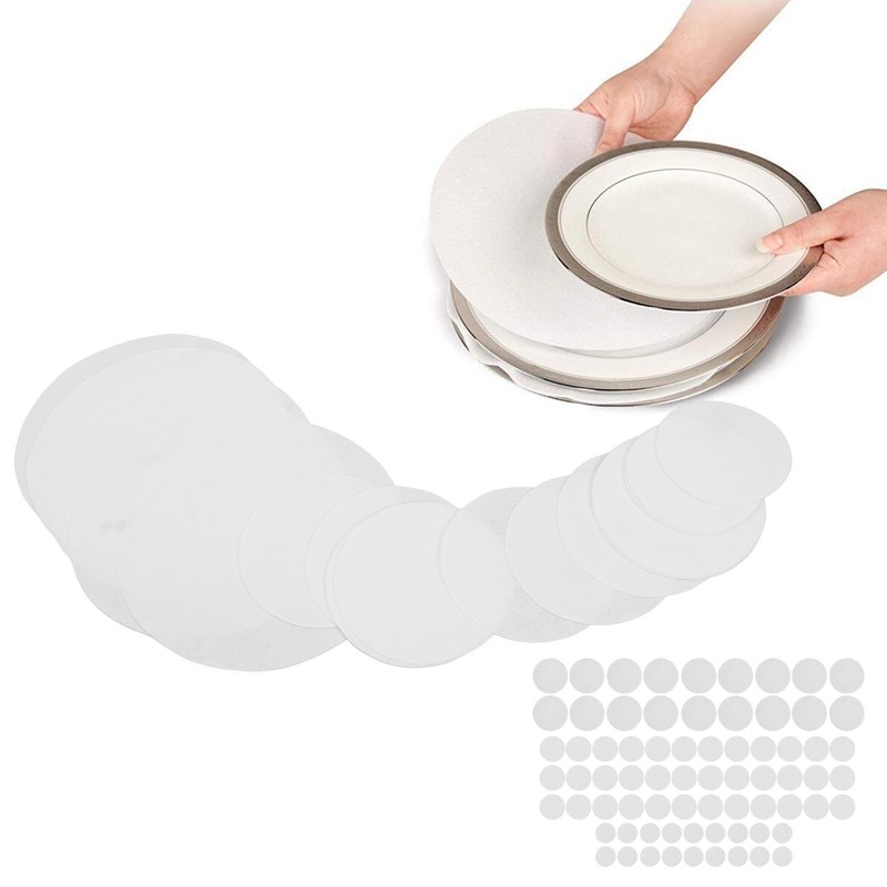 72 Pcs Felt Plate Dividers White Thick Soft Washable Reusable