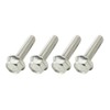 POSH 920625-S1 Motorcycle Supplies, Flange Hex Bolts, Stainless Steel, 4
