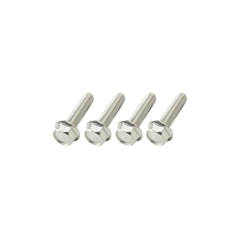 POSH 920625-S1 Motorcycle Supplies, Flange Hex Bolts, Stainless Steel, 4