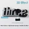 FERRISA Frameless DIY Wall Clock, 3 in 1 Large 3D