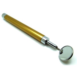 10× Dental Mirror Brown Handle with Bright Light Removable Mirrors #4 & #5 Examination Instruments