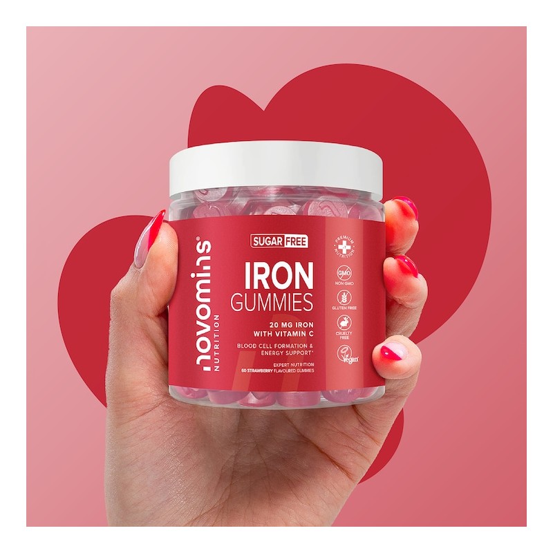 Novomins Iron Sugar-Free 60 Gummies 30 Days Supply