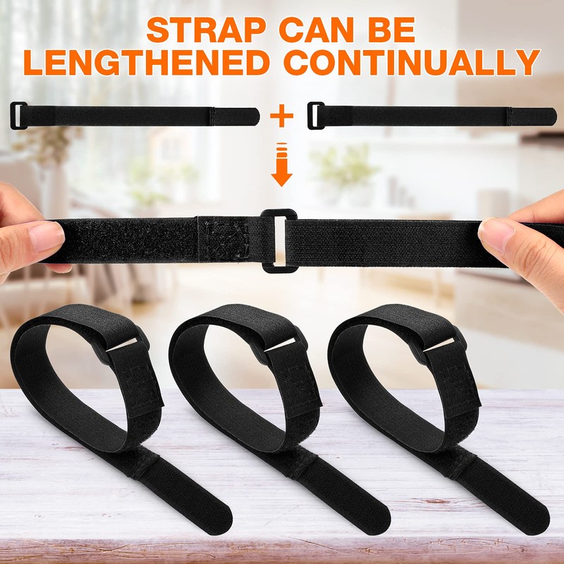 HESTYA 12 Pieces Bike Rack Straps 26 Inches Adjustable Bike