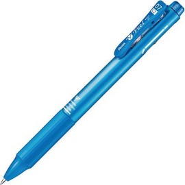 Pentel BXCB27MS Vicuña Feel 2 Color Ballpoint Pen, Metallic Sky Blue Ink/Black/Red, 0.7mm (Fine Point)