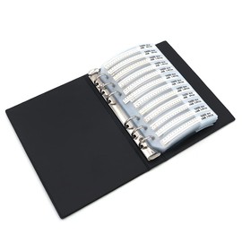 Fasizi 1% 0805 SMD Resistor Assorted Folders (0 Ohm - 10m Ohm), 170 Value x 50 Pieces = 8500 Pieces Sample Book