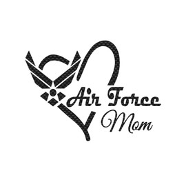 Air Force Mom Military Decal Vinyl Sticker Auto Car Truck Wall Laptop | Carbon Fiber | 6" x 4"
