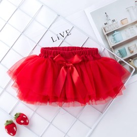 Happy Mother's Day Clothes Outfit for Baby Girl Headband + Romper Bodysuit + Skirt 3PCS Newborn Infant Tutu Set (12-24 Months, Rose)