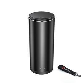 Zukida 2 in 1 Mini Car Trash Can Car Trash Can Bottle Trash Can with Lid, Easy Open and Close Car Door Pocket Slash Bottle Trash Can for Car Auto Car Bottle Trash Can Suitable Size for Car Interior