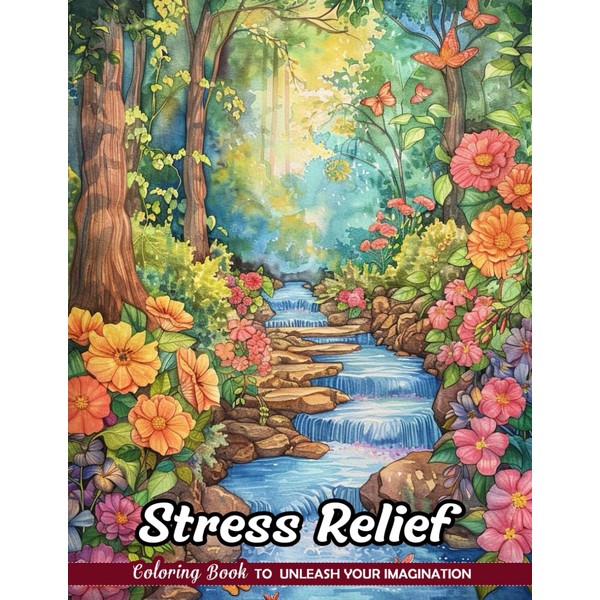 Stress Relief Coloring Book: Calming Art for Mental Wellbeing
