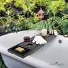 Temple Spring Wooden Bathtub Tray, Bamboo Bathroom Accessories, Bath Tray