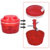 Manual Onion Chopper for Vegetables, Fruits, Onions, Nuts, Garlic (Red)