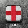 Medic Cross Tactical Embroidered Velcro Patch Velcro Patch 4 Colors/Set